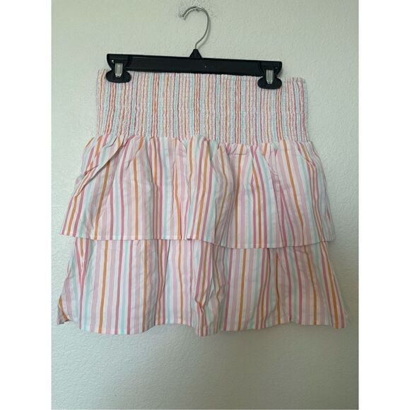 Vineyard Vines Vineyard Vines Harbor Smocked Skirt (Neon Rosa) NEW - Picture 3 of 8